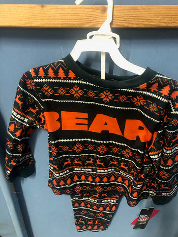 Chicago Bears Holiday 2-Piece Long Sleeve and Pants Pajama Set