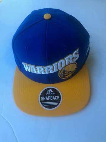 Golden State Warriors Adidas Flat Brim Snapback Adjustable Hat
