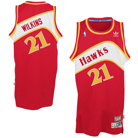 Dominique Wilkins #21 Atlanta Hawks Stitched Adult Mitchell & Ness Jersey