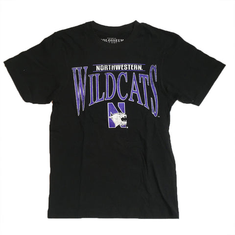 Northwestern Wildcats Colosseum Black Adult Shirt - Dino's Sports Fan Shop