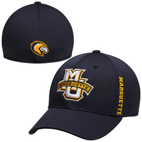 Marquette Golden Eagles Top of the World Navy Booster Memory Fit Hat - Dino's Sports Fan Shop