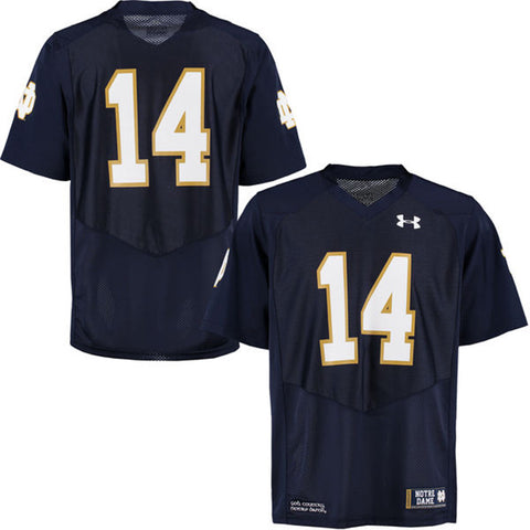 Notre Dame Fighting Irish Under Armour Youth Navy Replica Football Jersey - Dino's Sports Fan Shop