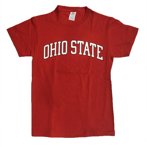 Ohio State Buckeyes Delta Pro Weight Red Identity Shirt - Dino's Sports Fan Shop