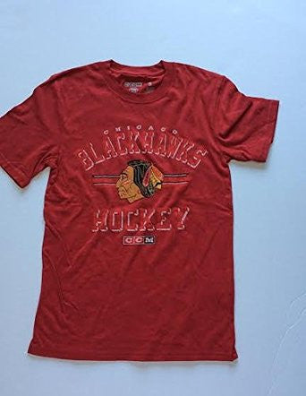 Chicago Blackhawks CCM NHL Hockey Red Adult Shirt - Dino's Sports Fan Shop