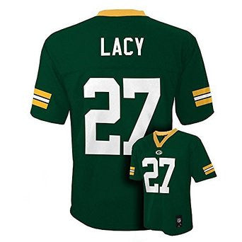 Eddie Lacy #27 Green Bay Packers Green NFL Youth Mid-Tier Jersey - Dino's Sports Fan Shop