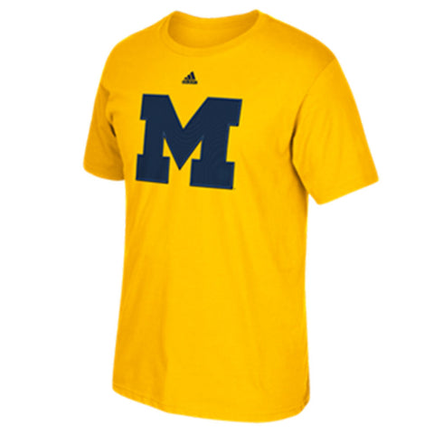 Michigan Wolverines Adidas Stitched Logo Go-To Shirt - Dino's Sports Fan Shop
