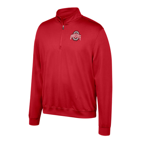 Ohio State Buckeyes Top Of The World Adult Red Quarter Zip