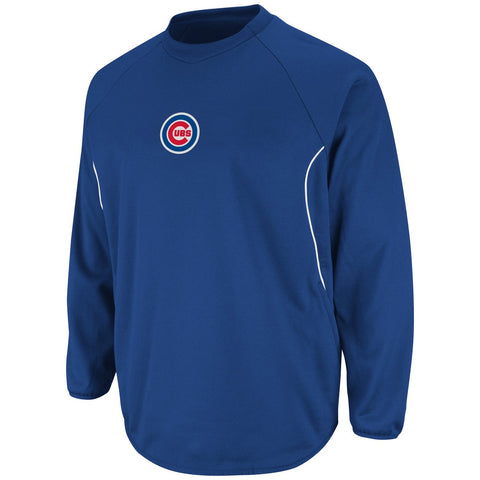 Chicago Cubs Majestic Authentic Therma Base Tech Fleece Pullover - Dino's Sports Fan Shop