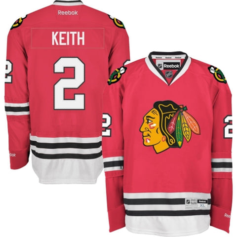 Duncan Keith #2 Chicago Blackhawks Reebok Red Premier Stitched Jersey - Dino's Sports Fan Shop