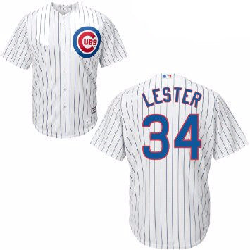 Jon Lester #34 Chicago Cubs MLB Majestic Youth Replica Cool Base Jersey - Dino's Sports Fan Shop