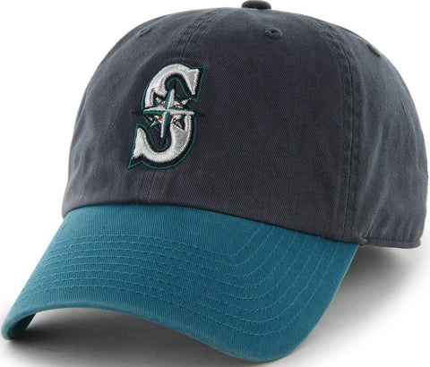 Seattle Mariners '47 Brand Color Blocked Clean Up Adjustable Hat