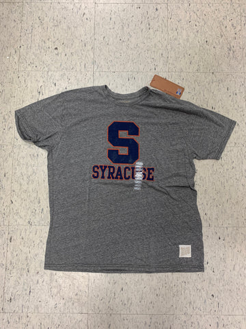 Syracuse Orange Adult Retro Brand Gray Shirt