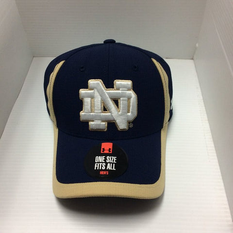 Notre Dame Fighting Irish Under Armour One Size Navy Hat - Dino's Sports Fan Shop