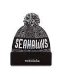 NFL Seattle Seahawks 2016 Sport Knit Beanie, One Size, Black/White - Dino's Sports Fan Shop - 2