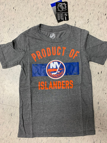 New York Islanders "Product of Islanders" Youth Gray NHL Shirt