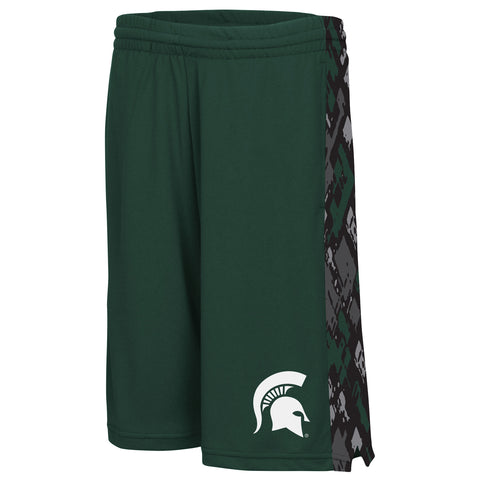 Michigan State Spartans Colosseum Youth Mustang II Shorts - Dino's Sports Fan Shop
