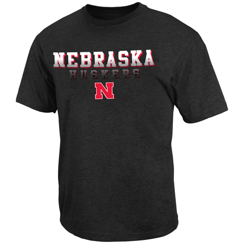 Nebraska Cornhuskers Colosseum Black Fade In T-Shirt - Dino's Sports Fan Shop
