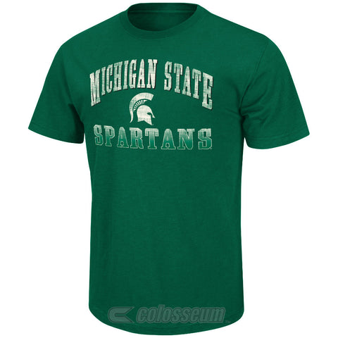 Michigan State Spartans Colosseum Contour Adult Shirt - Dino's Sports Fan Shop
