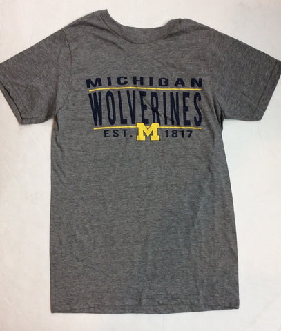 Michigan Wolverines Victory Gray Adult Shirt