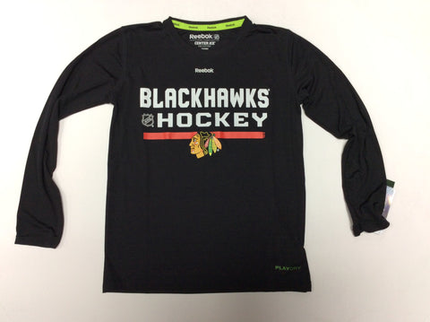Chicago Blackhawks Reebok Center Ice L/S Shirt Youth - Dino's Sports Fan Shop