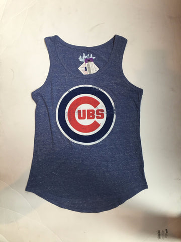 Chicago Cubs Touch By Alyssa Milano Bullseye Women's Tank Top - Dino's Sports Fan Shop