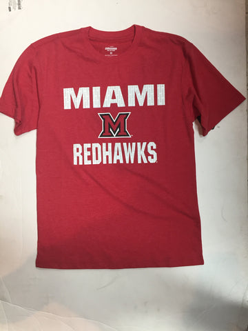 Miami Redhawks Colosseum Trek Print Adult Shirt - Dino's Sports Fan Shop