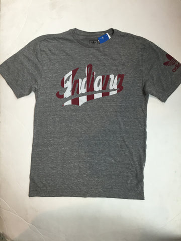 Indiana Hoosiers Adidas NCAA Grey Tri-Blend Adult Shirt
