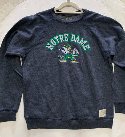Notre Dame Fighting Irish Adult Retro Brand Blue Sweater