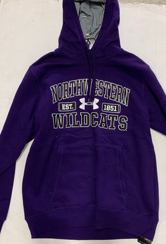 Northwestern Wildcats Est. 1851 Adult Under Armour Purple Sweatshirt