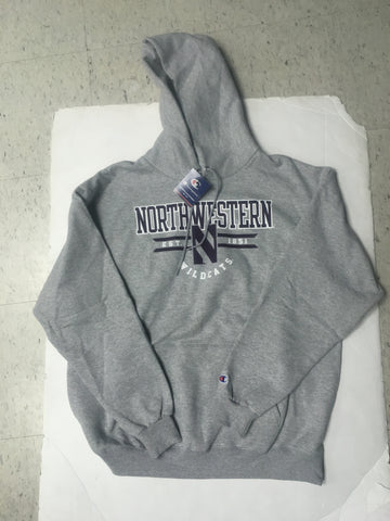 Northwestern Wildcats Adult Champion Grey Hoodie