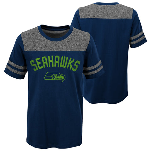 Seattle Seahawks OuterStuff NFL Two Tone Youth Short Sleeve T Shirt