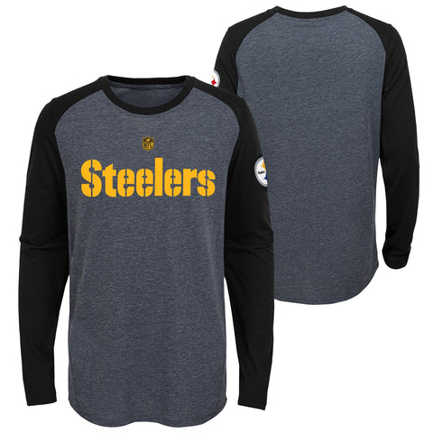 Pittsburgh Steelers Outerstuff Magna L/S Youth Shirt