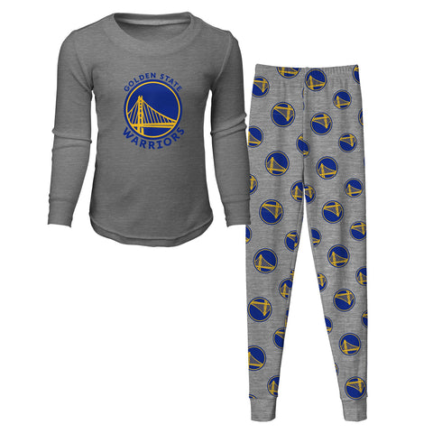 Golden State Warriors youth 2-piece long sleeve pajama set size large 14-16