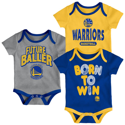 Golden State Warriors infant 3-piece creeper set size 24 months