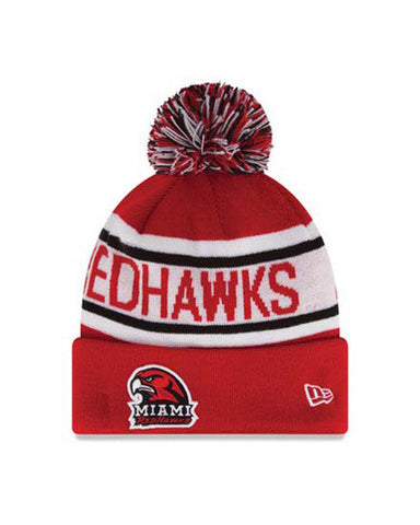 Miami of Ohio Red Hawks Biggest Fan Redux Knit Hat - Dino's Sports Fan Shop