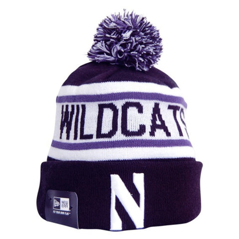Northwestern Wildcats New Era Biggest Fan Redux Knit Hat - Dino's Sports Fan Shop