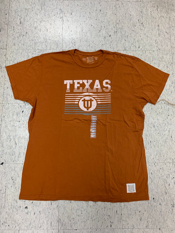 Texas Longhorns Adult Retro Brand Orange Shirt (XXL)