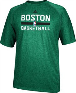 Boston Celtics Adidas Climalite NBA On Court Long Sleeve T-Shirt Green Size  M