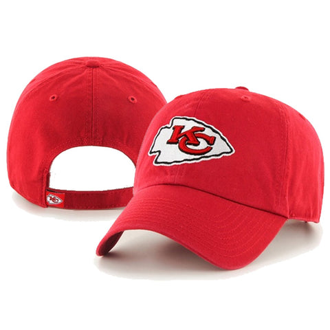 Kansas City Chiefs Red '47 Brand Clean Up Adjustable Hat