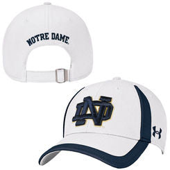 Notre Dame Fighting Irish Under Armour One Size White Hat - Dino's Sports Fan Shop
