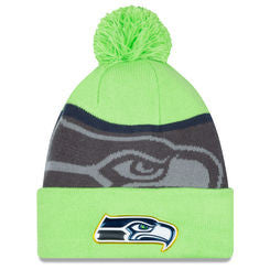 Seattle Seahawks New Era Gold Collection Knit Hat - Dino's Sports Fan Shop
