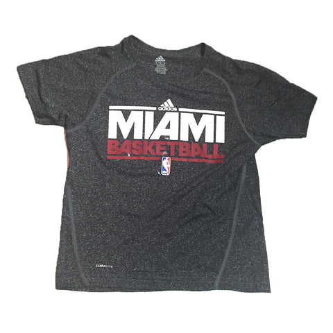 Miami Heat Adidas ClimaLite Black Practice Youth Shirt - Dino's Sports Fan Shop