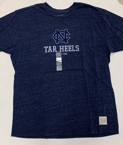 North Carolina Tar Heels Est. 1789 Adult Retro Brand Blue Shirt (XXL)