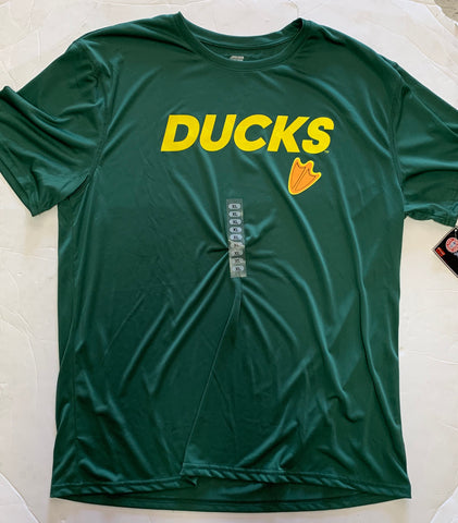 Oregon Ducks Adult Genuine Stuff Dri-Fit Green Shirt (XL)