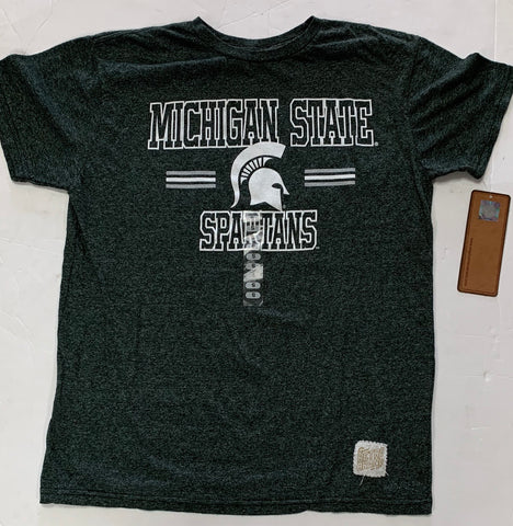 Michigan State Spartans Adult Green Retro Brand Shirt