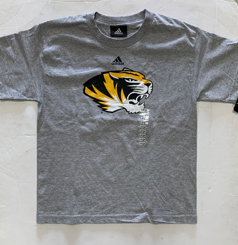 Missouri Tigers Adult Adidas Gray Shirt (L)