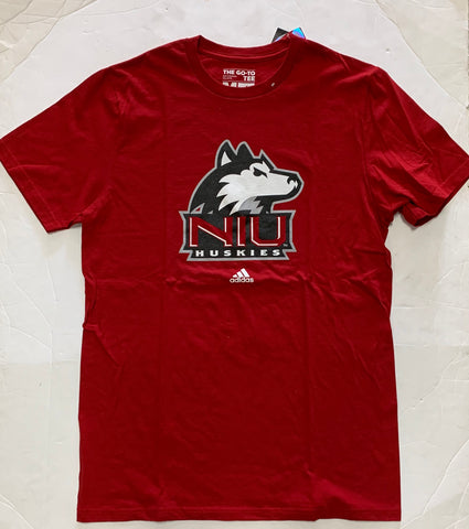 Northern Illinois Huskies Adult Adidas Go-To Tee Red Shirt (M)