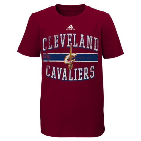 Cleveland Cavaliers Adidas Maroon Faded Youth Shirt - Dino's Sports Fan Shop