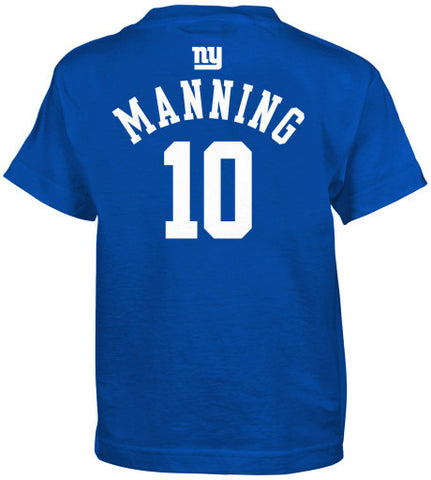 Eli Manning #10 New York Giants NFL Youth Shirt - Dino's Sports Fan Shop - 1
