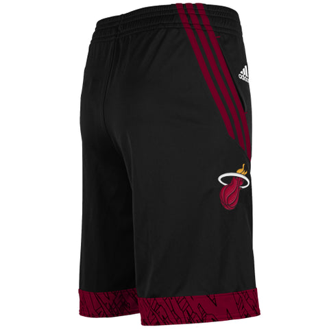 Miami Heat Adidas Black Pre-Game Youth Shorts - Dino's Sports Fan Shop